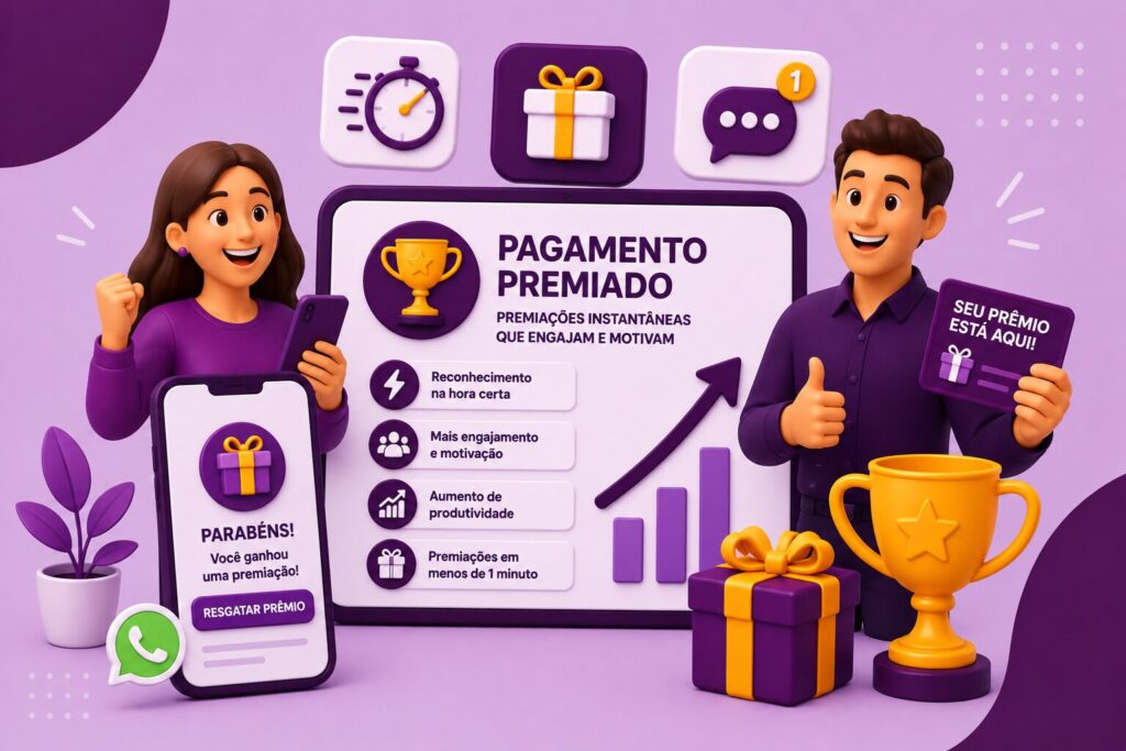 Pagamento premiado: como usar premiações instantâneas para engajar equipes